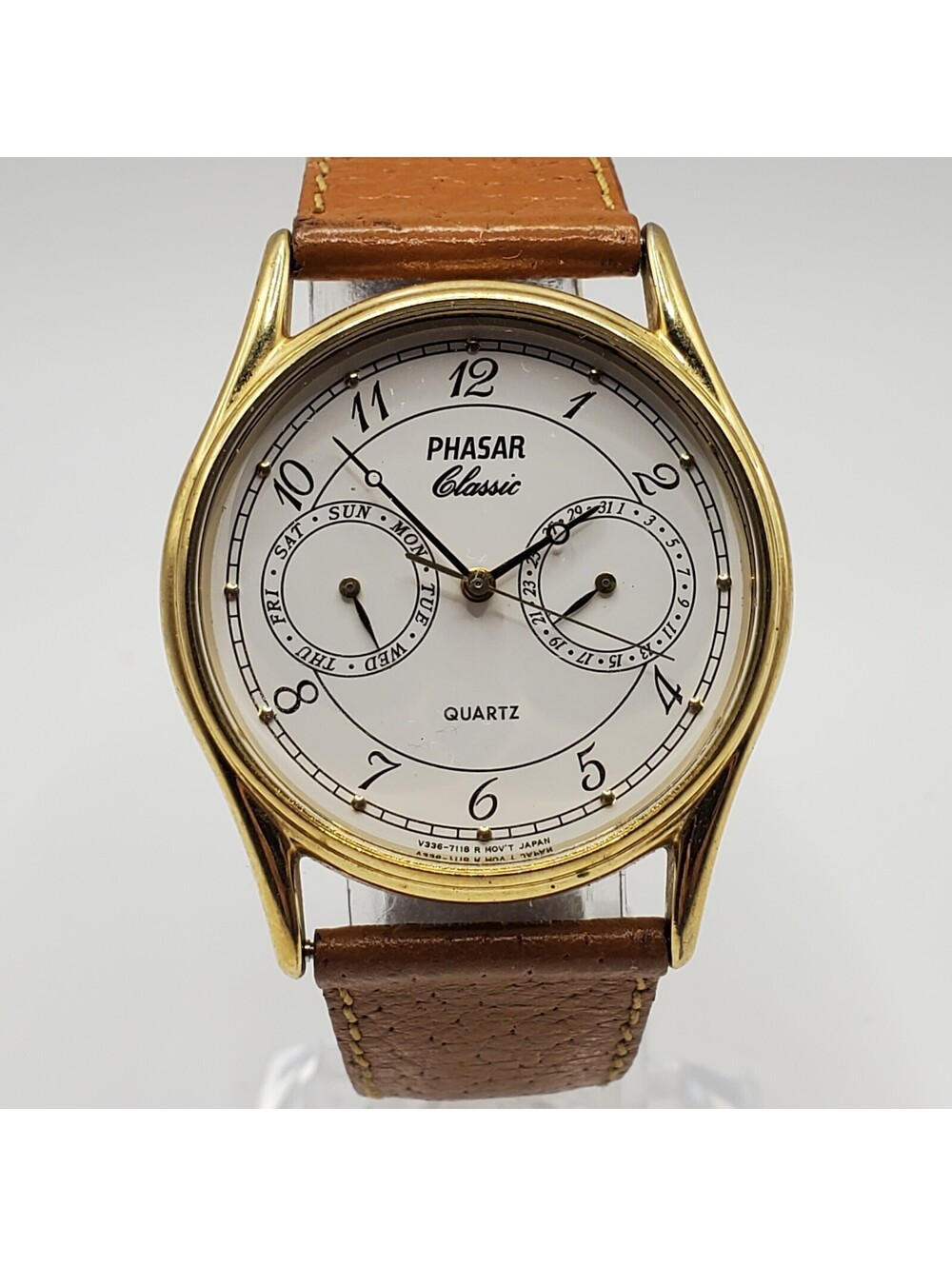 Vintage Phaser Classic V366 Multifunction Quartz Watch For Parts Or Repair